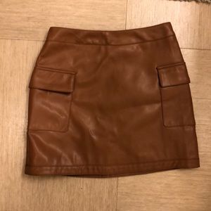 leather f21 skirt